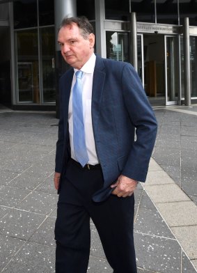 Former Ipswich mayor Paul Pisasale at the Brisbane Magistrates Court on Wednesday.