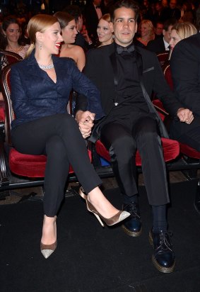 Scarlett Johansson and Romain Dauriac.