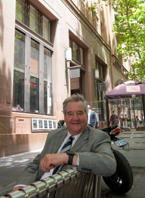 Pollster Gary Morgan in front of his offices at 401 Collins Street.