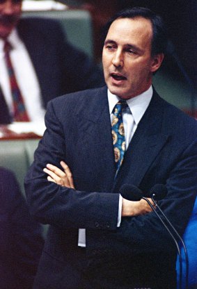 Then prime minister Paul Keating during question time in March 1992. 