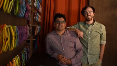 Bruce Jeffreys (left) and Jason McDermott in Dresden's Rozelle shop.