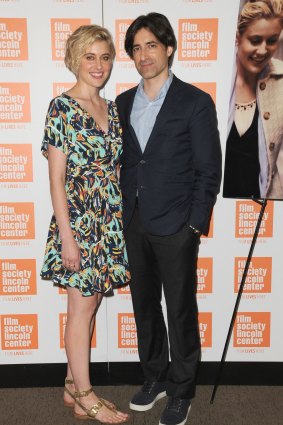Greta Gerwig and Noah Baumbach at the 2015 Film Society of Lincoln Centre Summer Talks with <i>Mistress America</i>.