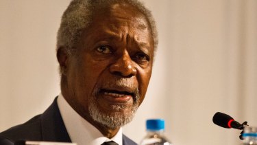 Former UN secretary-general Kofi Annan: "No cause can justify such senseless killing."