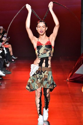 A model walks the runway for the Gypsy Sport fashion show during New York Fashion Week.