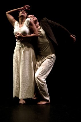 Zahra Newman and Grant Cartwright in The Mill On The Floss at Theatre Works.
Photo: Aaron Bradbrook