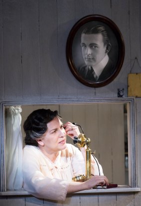 Pamela Rabe as Amanda Wingfield in The Glass Menagerie. 