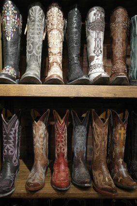American booty: These boots are made for struttin': inside M.L. Leddy's.

