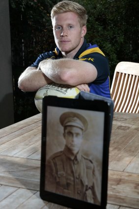 Matthew Narracott with a photo of George Blair.