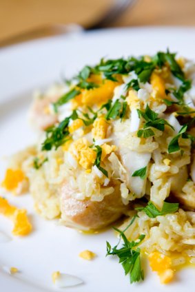 Wellington's most iconic dish, Kedgeree, at Nikau Cafe.