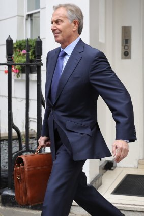 Former British prime minister Tony Blair in London on July 5, 2016.