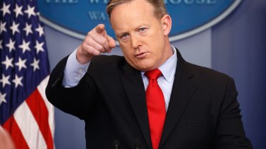 Strong denial: White House press secretary Sean Spicer.