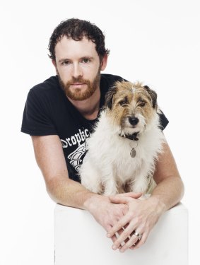 Man's pest friend: Bryan Cook with Rascal, his wiry-haired Jack Russell. 