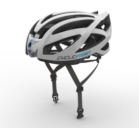The Cyclevision helmet.