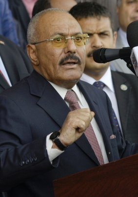 Former Yemeni President Ali Abdullah Saleh's party denied that their leader had been killed and said he was still leading forces in heavy fighting in Sanaa.