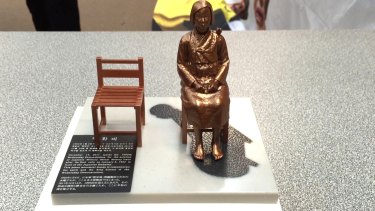 Miniature version of statue for "Comfort women" to be unveiled at Korean community hall in Croydon and kept at Uniting Church.