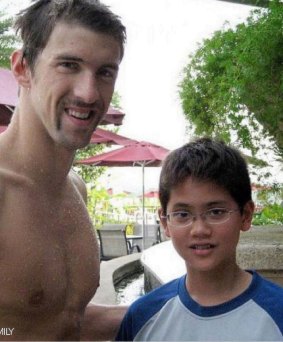Phelps with a 13-year-old Schooling.