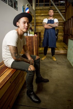 Satya Pratama and Adi Putra open up their new venture,  The Barber Shop at The Hamlet in Braddon.