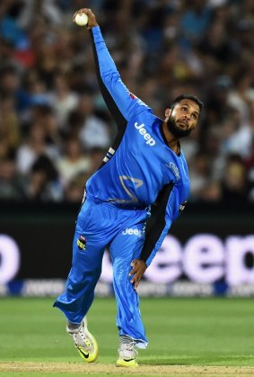 Adil Rashid was the most successful bowler for the Strikers, with three wickets.