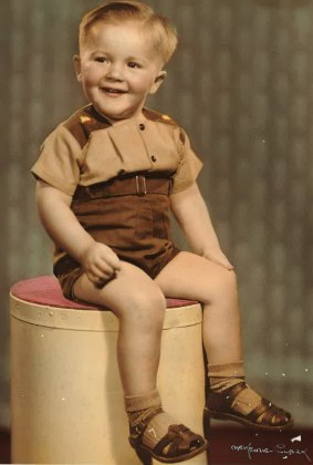Steve Hardy as a toddler. He was abandoned, but has now found three long-lost half-siblings. 