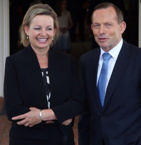 Sussan Ley and Tony Abbott.