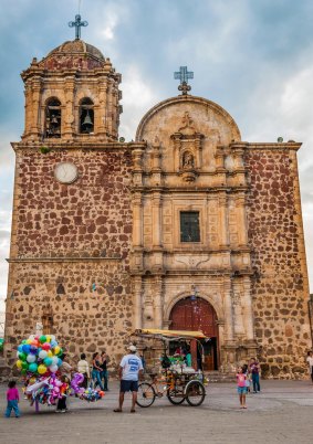 A cathedral in the town of Tequila, Jalisco, Mexico.
