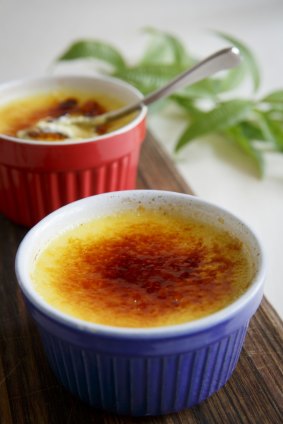 Lemon verbena brulee.  