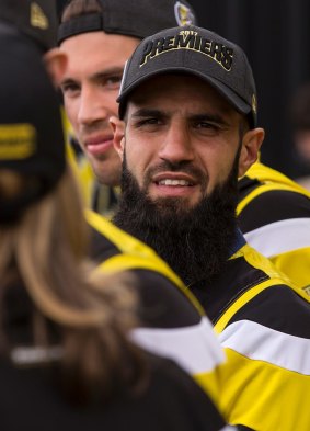 Bachar Houli at Richmond's family day on Sunday.