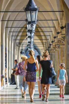 Enjoy the Renaissance architecture of the Cloth Hall in Market Square, Krakow.