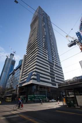 These buildings would not pass: Tower on the corner of Elizabeth and A’Beckett streets.