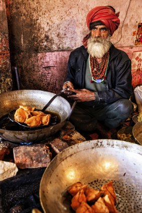 Indian street vendor.