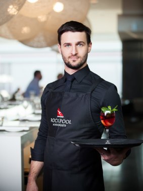 Qantas Rockpool mixologist Ryan Gavin.