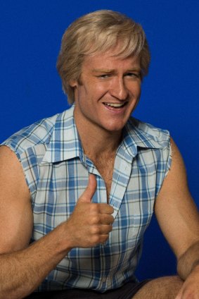 Josh Lawson as Paul Hogan in a miniseries that mixes the real with the reimagined.