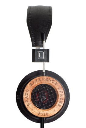 The e Series Grado RS1e headphones, which are made from mahogany.