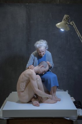 Sam Jinks' The deposition is part of the NGA's Hyper Real exhibition. 