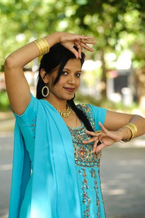 Krisha Jilson, head of the  Canberra School of Bollywood Dancing.