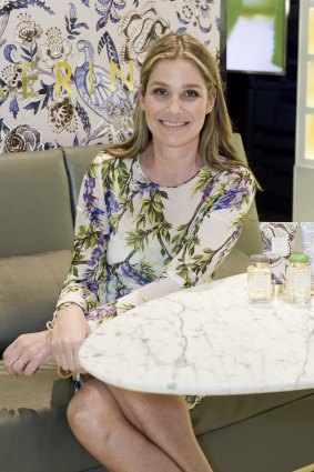 Glamorous life: Aerin Lauder, pictured at David Jones on Wednesday, says her family  instilled a strong work ethic.