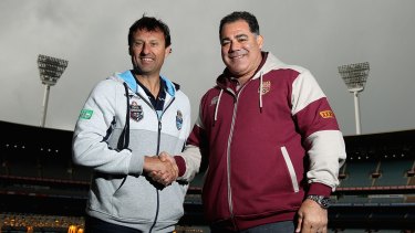 NSW Blues coach Laurie Daley and Queensland Maroons coach Mal Meninga: NSW and Queensland could not have approached the Origin opener more differently.