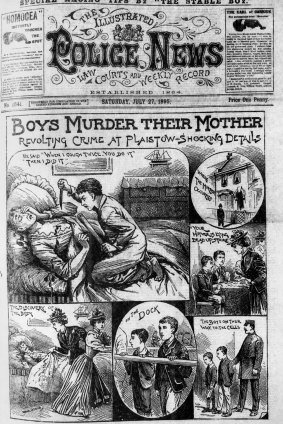 The front page of The Illustrated Police News depicted the Coombes murder in 1895.