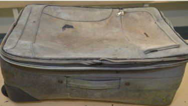 The suitcase found with the body of a child at Wynarka. 