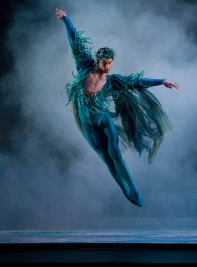 "Part of keeping boys in ballet is educating the dads about ballet" says dancer Matthew Lawrence, pictured in performance as Oberon. 