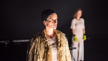 Luisa Hastings Edge in The Rabble's production <i>Joan</i>.
