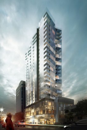 Reach for the sky: The Vue on King William Street will be Adelaide's tallest residential building.