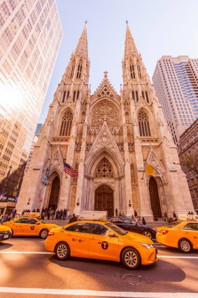 St Patrick's Cathedral on Fifth Avenue, Manhattan.