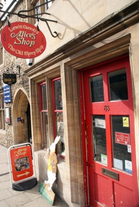 Fan zone: Alice's Shop, which today sells <i>Alice in Wonderland</i> souvenirs, is said to be where Alice Liddell would buy sweets in her youth.