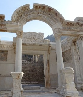 Hadrian's Temple at Ephesus.
