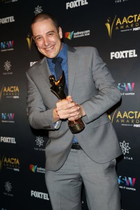 Samuel Johnson won the AACTA Award for best lead actor in a television drama at the AACTA Awards on December 7.