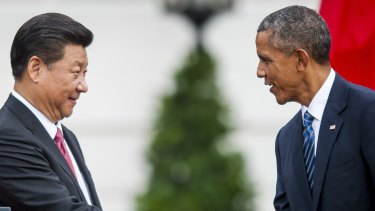 China and the US represent vastly different visions of government - online too. Chinese President Xi Jinping and ex-US President Barack Obama.