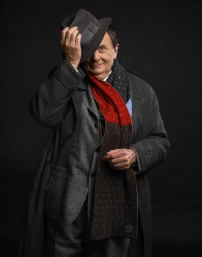 Barry Humphries at the launch of his Man Behind the Mask tour which takes off in 2018.