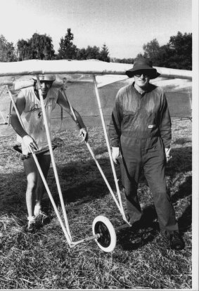 George Reekie teamed with his father, Colin, designing and building the glider for the Birdman Rally.