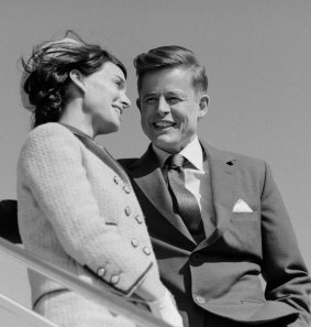 An iconic shot of the Kennedys reproduced in <i>Jackie</i> the movie.
